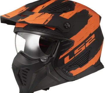 KACIGA LS2 OF606 DRIFTER MUD MAT CRNO-NARANČASTA - cover