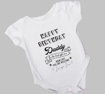 Personalizirani bodiji za bebe – Za tatin rođendan - cover