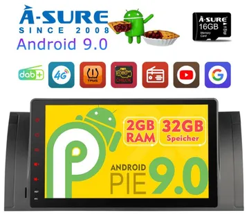 BMW X5 M5 E39 OQRIGINAL ANDROID 9.0.0 Parking kamera - cover