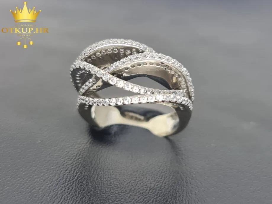 ZLATNI PRSTEN SA CIRKONIMA 10,37G (14K) / R1, RATE! - cover