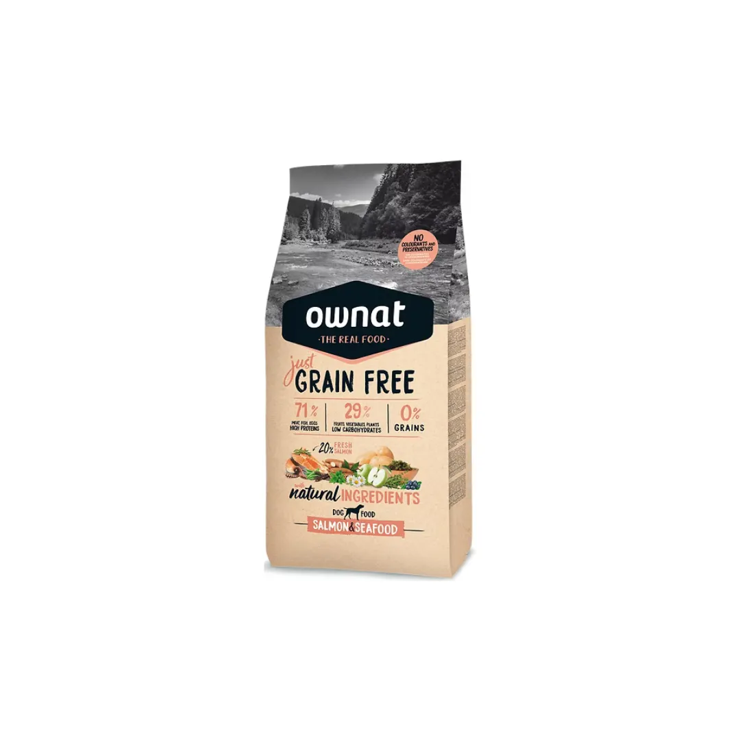 Ownat salamon & seafood grain free 14 kg - cover