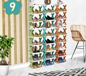 Sklopivi stalak za cipele s 9 razina (26x24x133 cm) - cover