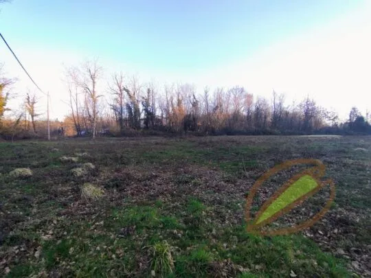 Istra Labin zemljište s dozvolom za modernu kuću s bazenom - cover