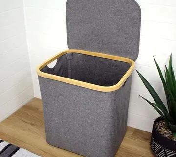 Košara za rublje s babmusovim poklopcem - cover