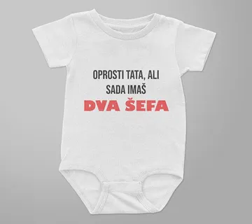 Bodi za bebe – Tata sada imaš dva šefa - cover
