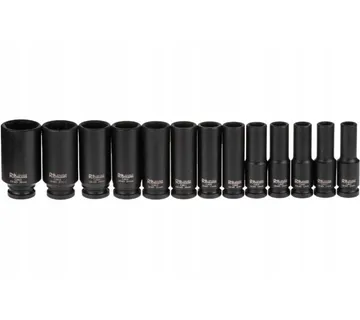 Set udarnih produženih nasadnih ključeva 10 - 30mm, 1/2" - cover