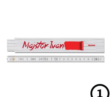 Personalizirani plastični sklopivi metar - cover