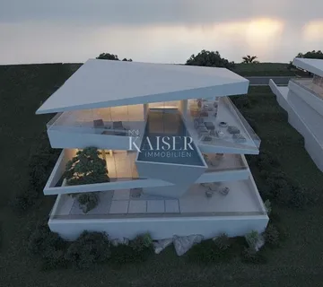 Istra, Plomin - moderna vila s panoramskim pogledom na Kvarnerski zaljev - Plomin, Kršan