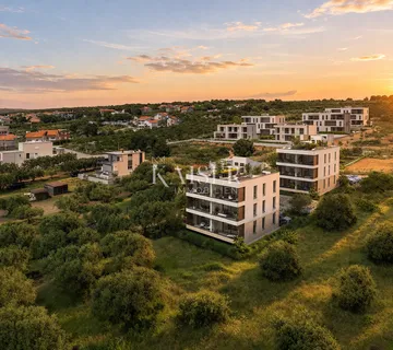 Zadar, Sveti Filip i Jakov – Zgrada 1, Stan A2 s 2 spavaće sobe, privatnim vrtom i pogledom na more (152,67 m²)