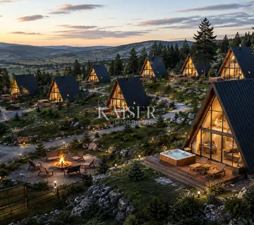 Lika, ekskluzivna investicijska prilika – zemljište za premium A-frame resort - Kunić, Plaški