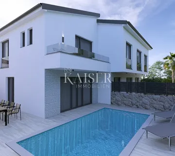 Krk, Malinska - duplex kuća 100m2, pogled more - cover