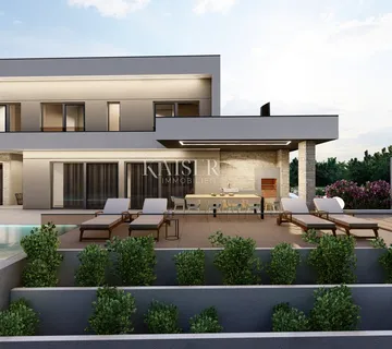 Istra, Krnica - vila s pogledom na more, 173 m2 - cover