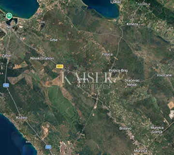 Zadar - Žerava, 5265 m2 poljoprivrednog zemljišta - Nin
