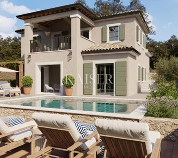 Otok Krk, mediteranska vila s bazenom i pogledom na more - cover