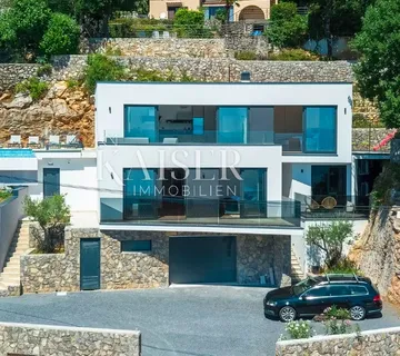 Opatija, Bregi – Moderna vila 255m2 s bazenom i fantastičnim pogledom na Opatiju - cover