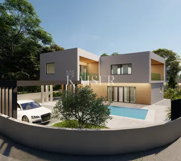 Istra, Pomer- građevinsko zemljište 511m2 s projektom, 100m od mora - cover