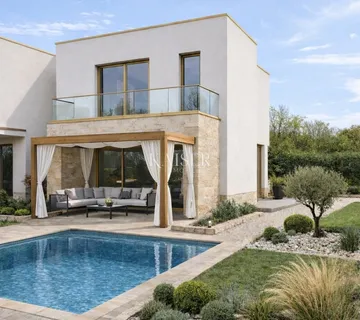 Poreč, Kaštelir, Istra, kuća u novogradnji sa bazenom - cover