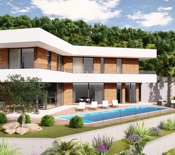 Mošćenička Draga - zemljište s projektom, 1 215 m2 - cover