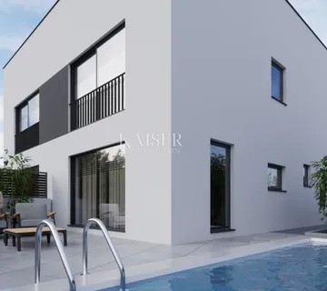 Peroj, novogradnja Duplex kuća s pogledom na more - cover