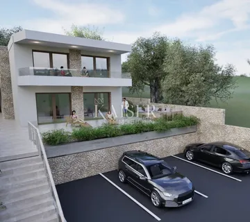Crikvenica - zemljište sa pravomoćnom dozvolom za gradnju, komunalije plaćene