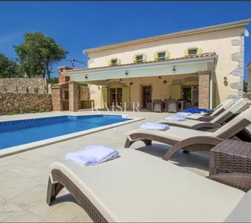 Krk, Garica - predivna vila 150m2 s bazenom - cover