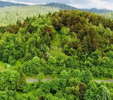 Crni Lug – građevinsko zemljište s prekrasnim pogledom - Crni Lug, Delnice