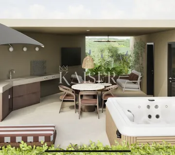 Istra - Poreč, dvosoban stan sa krovnim sadržajem, pogled more - cover