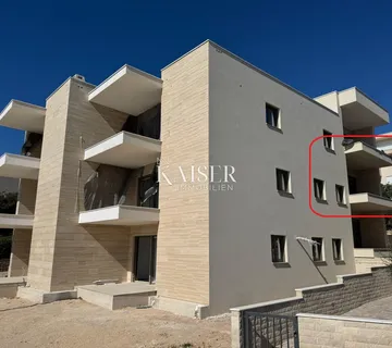 Mandre, Otok Pag – Moderan 1S+DB stan (S6) na 1. katu s lođom, balkonom i parkingom, 48,84 m² NKP - Mandre, Kolan