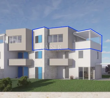 Novi Vinodolski – Dvoetažni stan u novogradnji 250 m od plaže (S6) - Povile, Novi Vinodolski