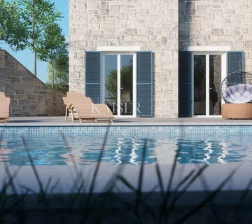 Istra, Momjan, vila s bazenom u izgradnji - Momjan, Buje