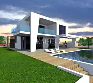 Istra, Novigrad - građevinsko zemljište 760m2; top lokacija - cover