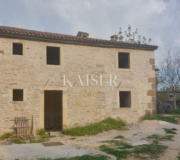 Istra, Grožnjan - samostojeća kamena kuća, 90m2, rohbau - cover