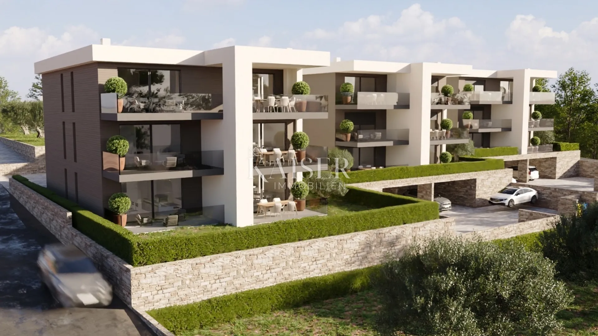 Istra, Umag, okolica - stan u novogradnji, 86m2, 300m od mora, pogled more - cover