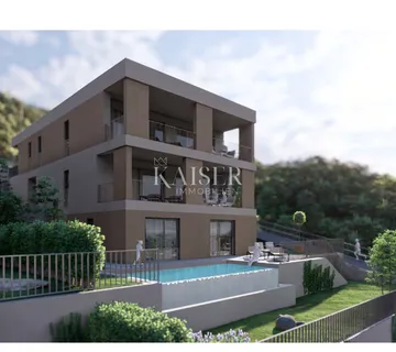 Kostrena, Glavani - trosobni stan s okućnicom u novogradnji - cover