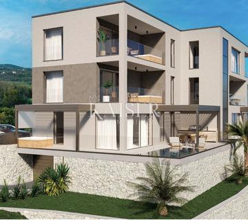 Opatija - Ičići, građevinsko zemljište s projektom za stambenu zgradu s pogledom na more - cover