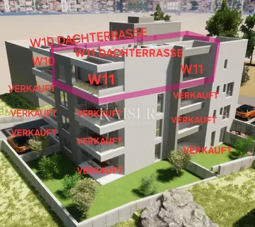 Okrug Gornji, Čiovo - Luksuzni penthouse s krovnom terasom i panoramskim pogledom na more - cover