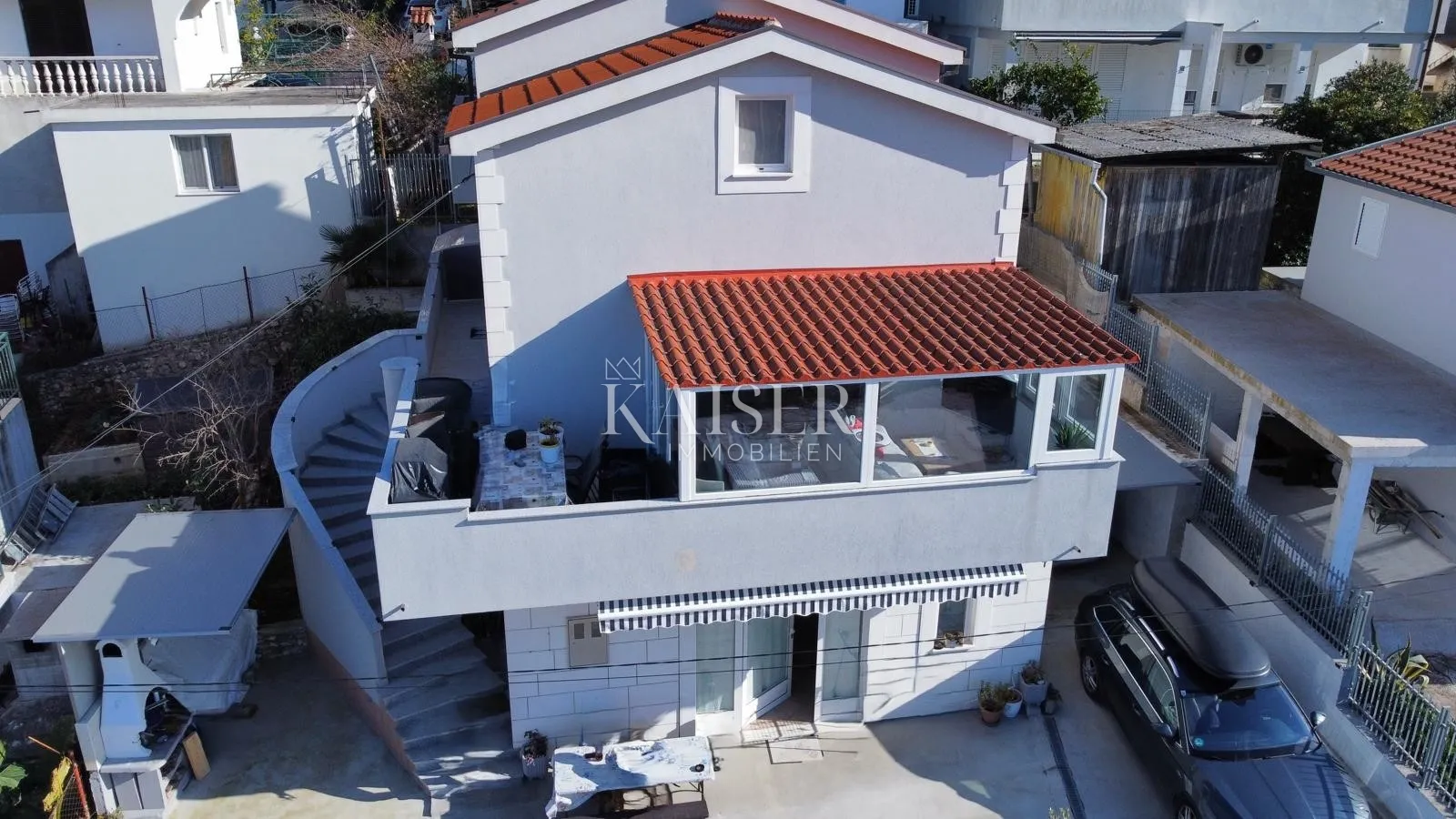 Čiovo, Trogir - Prostrana obiteljska kuća s tri etaže i pogledom na more - cover