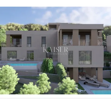  Kostrena, Glavani - trosobni stan s bazenom u modernoj novogradnji - cover