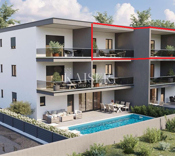 Istra, Novigrad - dvosoban stan sa dnevnim boravkom, 66m2, drugi kat sa prekrasnim pogledom - cover