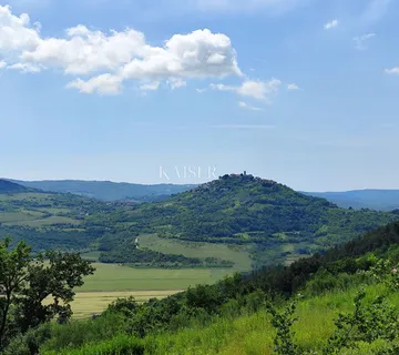 Istra, Motovun - građevinsko zemljište s jedinstvenim pogledom na Motovun - cover