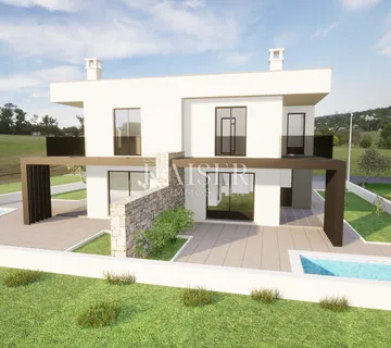 Istra, Umag okolica -  dvojna kuća: dvoetažni stan sa bazenom; 120m2 - cover