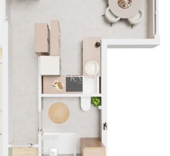 Istra, Poreč - Vabriga, stan V2-C1 u novogradnji 57,04 m2,lift - cover