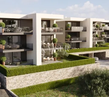 Istra, Umag, okolica - stan u novogradnji, 86m2, 300m od mora, pogled more