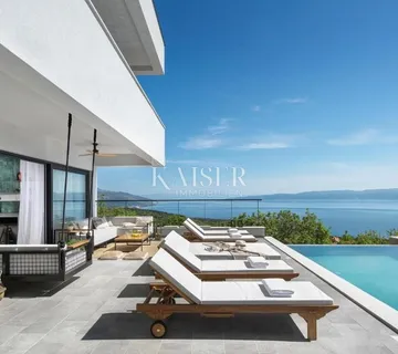 Istra - Luksuzna vila kraj Labina – panoramski pogled na more, bazen i wellness - Rabac, Labin