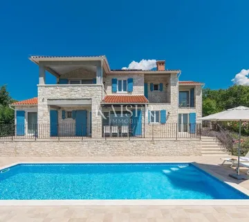 Istra - Poreč, kamena vila pogled more sa saunom