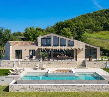 Istra, Motovun – luksuzna vila s infinity bazenom i očaravajućim pogledom u srcu Istre - Kašćerga, Pazin