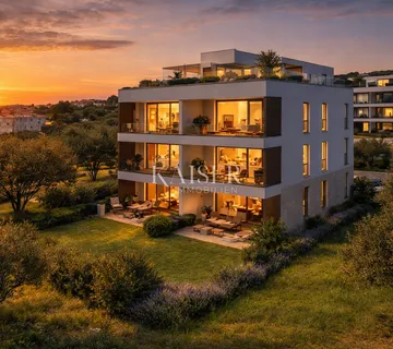 Zadar, Sveti Filip i Jakov – Zgrada 2, Stan S2 s 2 spavaće sobe, privatnim vrtom i pogledom na more (145,79 m²)