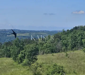 Oprtalj, Istra, okolica, građevinsko zemljište sa prekrasnim pogledom - Vižintini Vrhi, Oprtalj