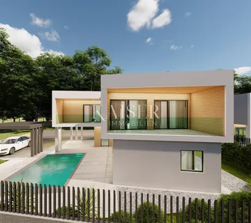 Istra, Pomer- kuća 170m2 u rohbau fazi, 100m od mora - Pomer, Medulin