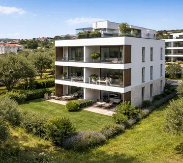 Zadar, Sveti Filip i Jakov – Zgrada 2, Stan S1 s 2 spavaće sobe, privatnim vrtom i pogledom na more (131,89 m²)